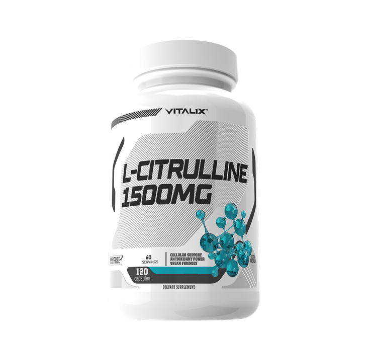 VITALIX L-Citrulline 1500mg | Nitric Oxide Support | Endurance & Muscle Pump | 120 Capsules