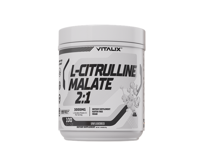 VITALIX L-Citrulline Malate 2:1 | 3000mg Per Serving | Pre-Workout Performance Support | 100 Servings