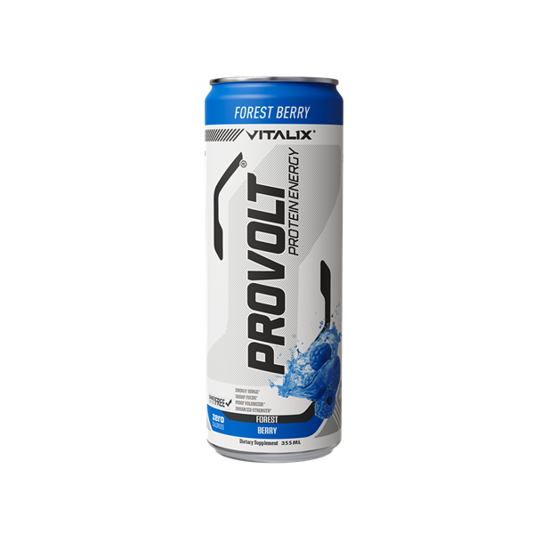 VITALIX ProVolt Protein Energy Drink – Forest Berry | Zero Sugar | Ready-to-Drink | 355ml