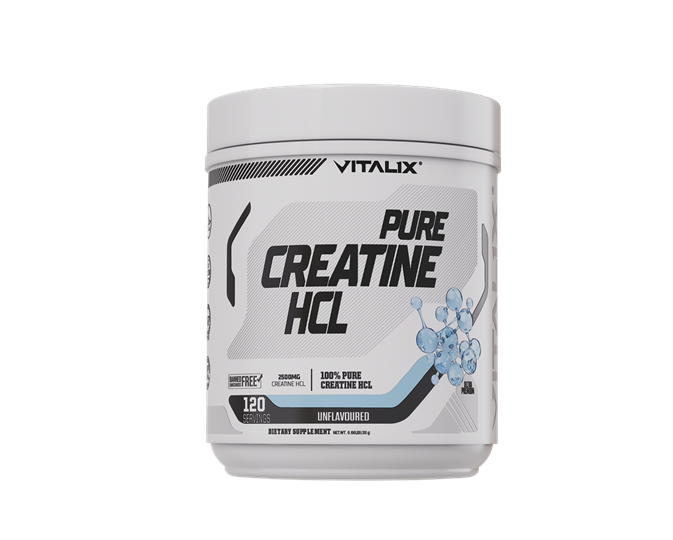 VITALIX Pure Creatine HCL | 2500mg Creatine Hydrochloride | Unflavored | 120 Servings