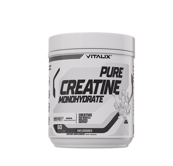 VITALIX Pure Creatine Monohydrate | 5000mg Per Serving | Muscle Strength & Performance | 60 Servings
