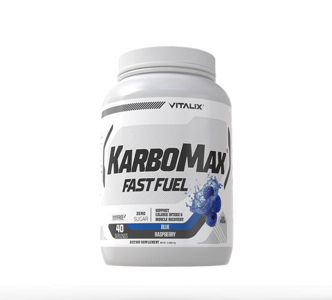 VITALIX KarboMax Fast Fuel | Blue Raspberry | Fast-Acting Carbohydrate Formula | Zero Sugar | 1kg
