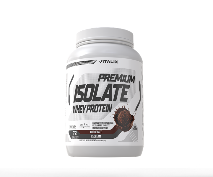 VITALIX Premium Isolate Whey Protein | Chocolate Ice Cream | Ultra-Pure Whey Isolate | 1.8kg