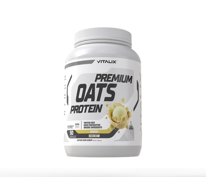 VITALIX Premium Oats Protein | Banana Ice Cream | Protein & Oat Blend | 3kg