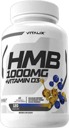 Vitalix HMB 1000mg + Vitamin D3 packaging from the brand catalogue
