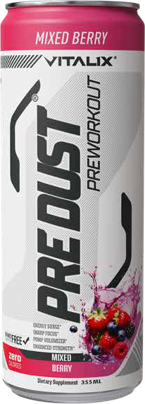 Vitalix Predust Pre-Workout (Can) packaging from the brand catalogue