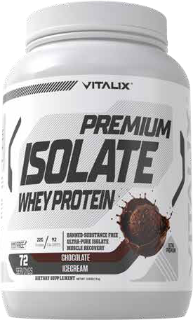 Vitalix Premium Isolate Whey Protein packaging from the brand catalogue