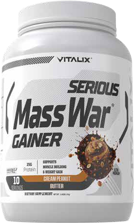 Vitalix Serious Mass War Gainer packaging from the brand catalogue